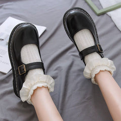 aesthetic ruffle socks boogzel apparel
