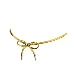 Metal Bow Choker Necklace - Boogzel Clothing