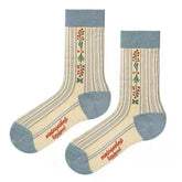 blue floral socks boogzel apparel