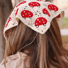 Mushroom Crochet Hair Scarf boogzel apparel