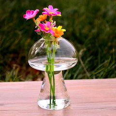 mushroom shaped glass vase boogzel apparel