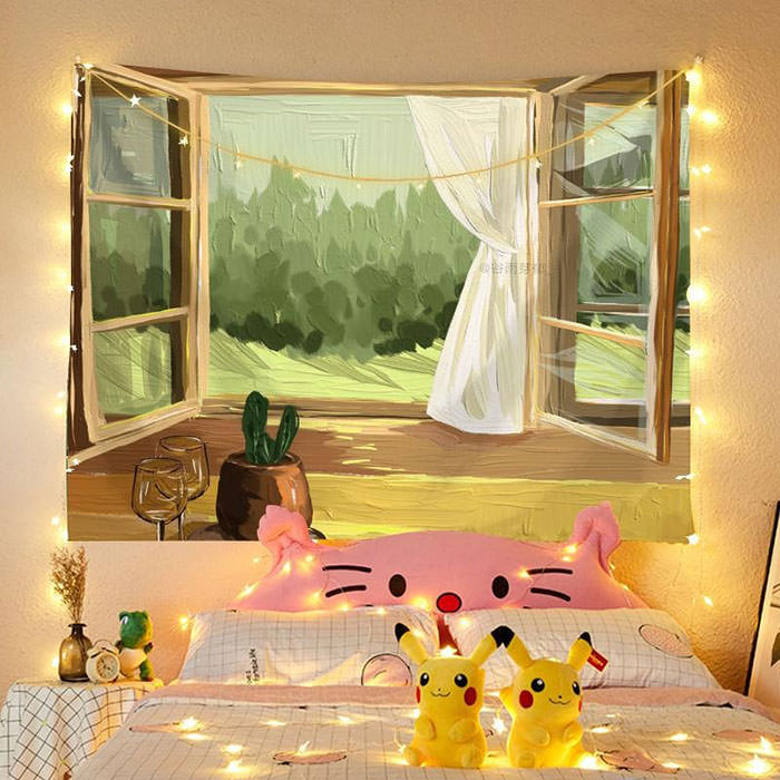 aesthetic wall tapestry boogzel apparel