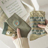 pastel green aesthetic socks boogzel apparel