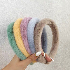 Pastel Aesthetic Fluffy Headband boogzel clothing