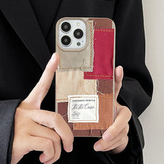 patchwork iphone case boogzel apparel