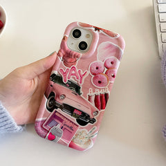 pink aesthetic iphone case boogzel apparel
