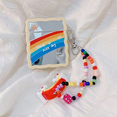 rainbow chain airpods case boogzel apparel