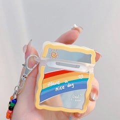 rainbow chain airpods case boogzel apparel