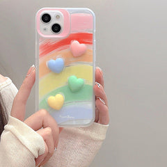 rainbow aesthetic iphone case boogzel apparel