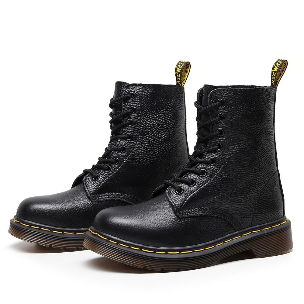 Rounded-Toe-Lace-Up-Combat-Boots-Dr-Martens