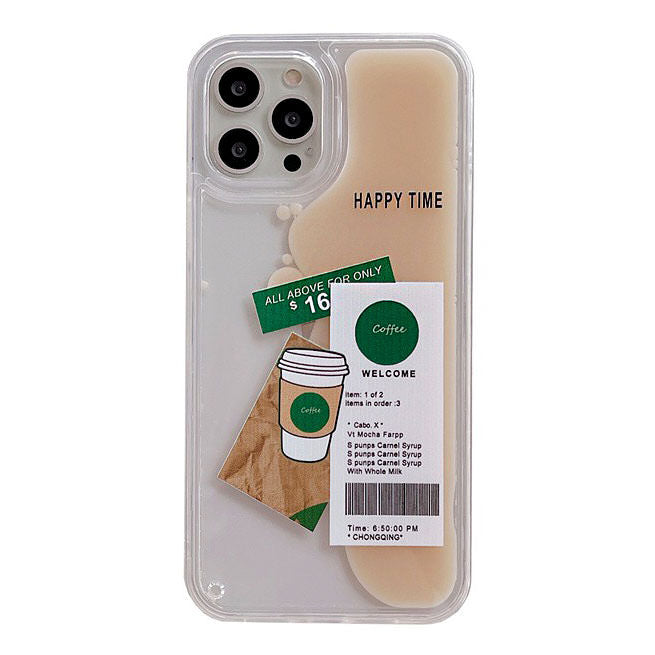 Iced Coffee Liquid Quicksand IPhone Case boogzel