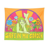 Safe In My Garden Wall Tapestry boogzel apparel