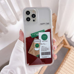 Iced Coffee Liquid Quicksand IPhone Case boogzel