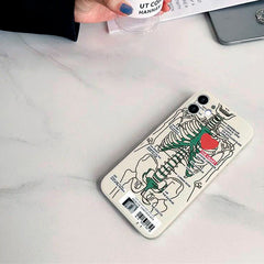 skeleton aesthetic phone case boogzel apparel