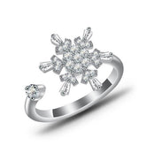 Snowflake Anxiety Spinning Ring boogzel apparel