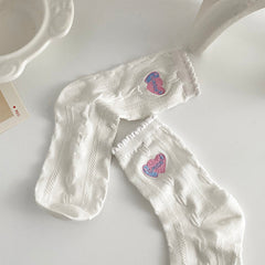 white ruffle socks boogzel apparel