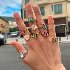 anxiety butterfly spinner rings boogzel apparel