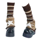 star striped leg warmers boogzel apparel