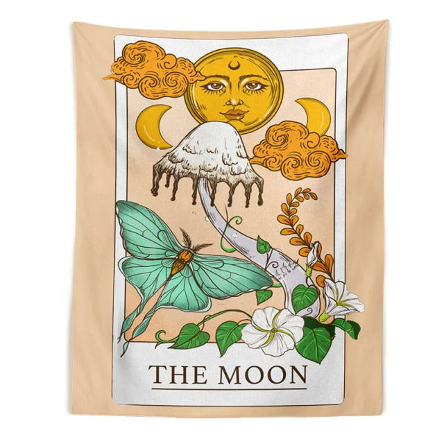 aesthetic moon tarot tapestry boogzel apparel