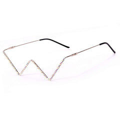 rhinestone half glasses boogzel apparel