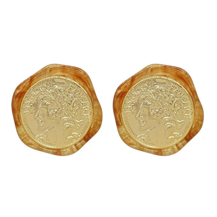 vintage aesthetic coin earrings boogzel clothing