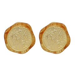 vintage aesthetic coin earrings boogzel clothing