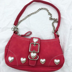 y2k pearl heart bag boogzel apparel