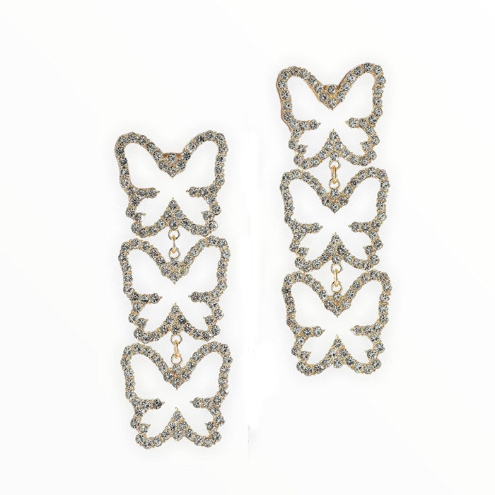 y2k rhinestone earrings boogzel apparel