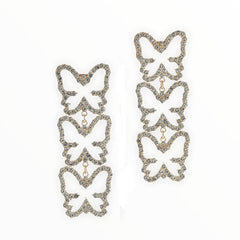 y2k rhinestone earrings boogzel apparel