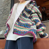 Zip-UppatternfleeceJacket