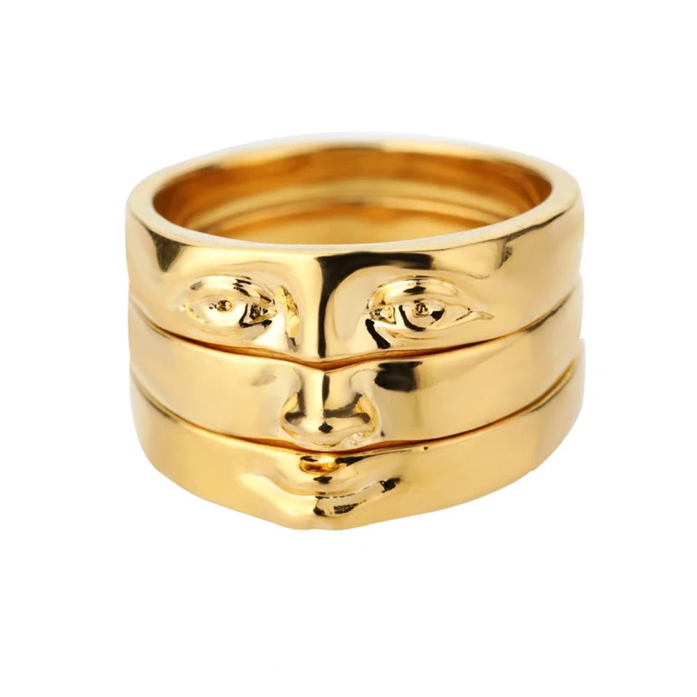 abstract face ring boogzel clothing