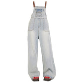 aesthetic blue denim overalls boogzel clothing