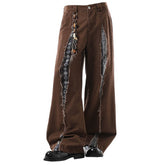aesthetic brown baggy pants boogzel clothing