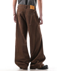 aesthetic brown baggy pants boogzel clothing