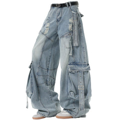 aesthetic cargo jeans boogzel clothing