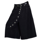 aesthetic high waist button shorts boogzel clothing