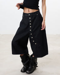aesthetic high waist button shorts boogzel clothing