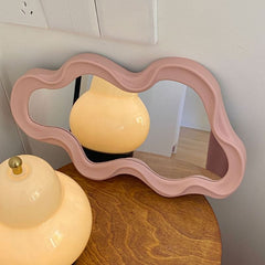 Asymmetrical Aesthetic Wavy Mirror boogzel aesthetic home decor