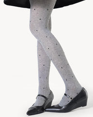 aesthetic polka dot knit tights boogzel clothing
