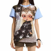 aesthetic star print t-shirt boogzel clothing