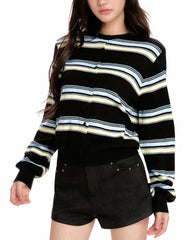 aesthetic striped cardigan boogzel clothing