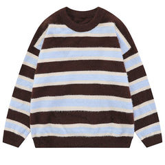 aesthetic striped knit sweater boogzel clothing