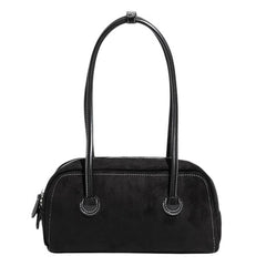 aesthetic suede boston bag boogzel clothing