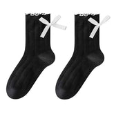 aesthetic bow ruffle socks boogzel clothing