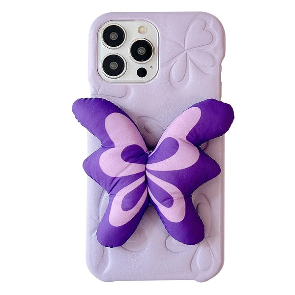 aesthetic butterfly puffer iphone case boogzel clothing