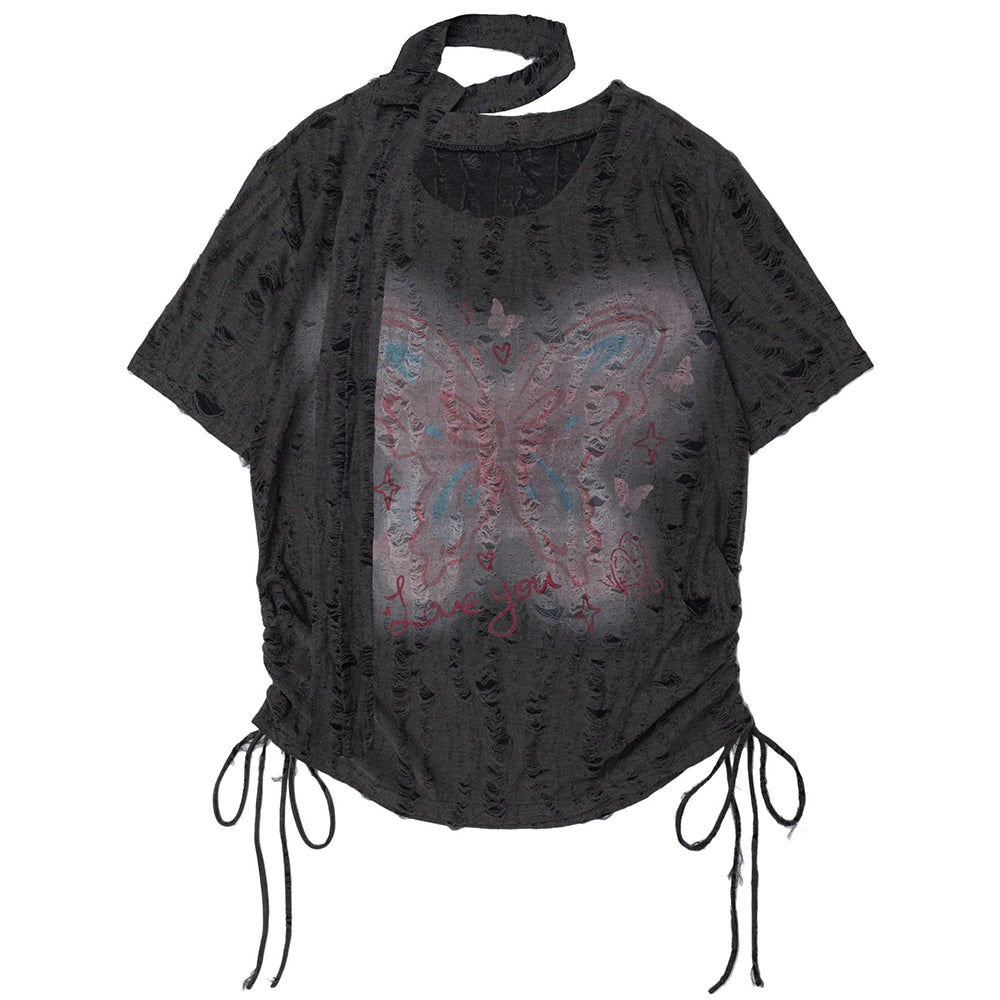 aesthetic butterfly t-shirt boogzel clothing