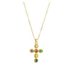aesthetic cross charm necklace boogzel clothing