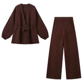 aesthetic knit cardigan and pants co-ord boogzel clothing
