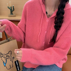 aesthetic knit hoodie boogzel clothing
