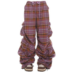 aesthetic plaid cargo pants boogzel clothing